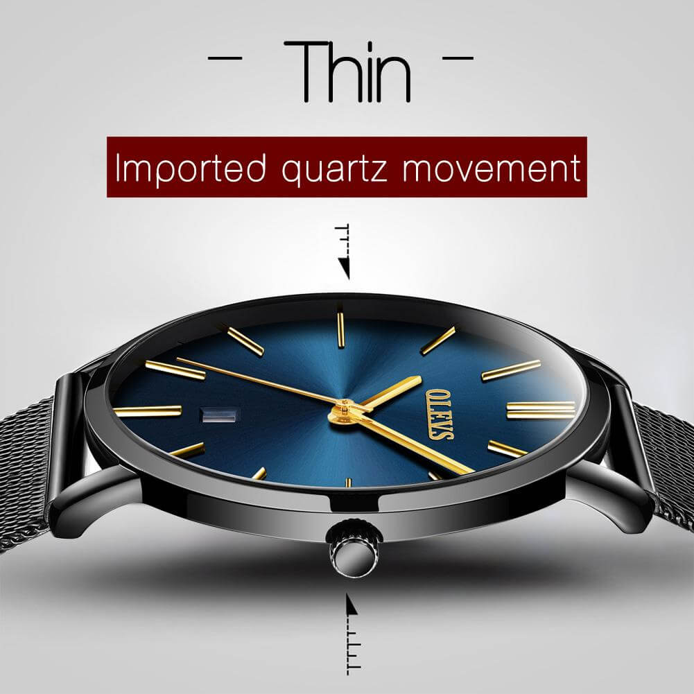 Thin waterproof watch online