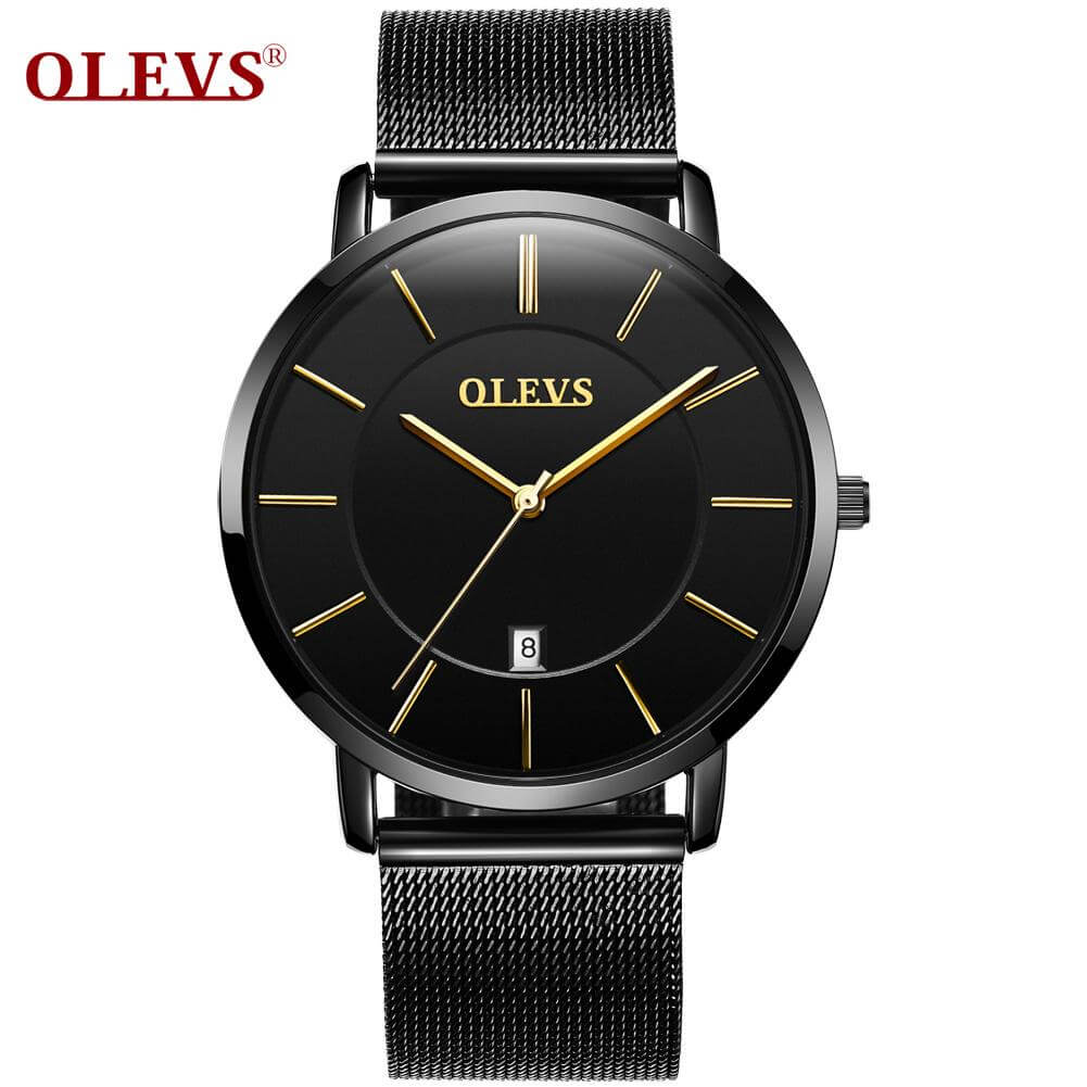 Olevs Casual Thin Waterproof Watch for Young Gentleman Olevs Luxury Co