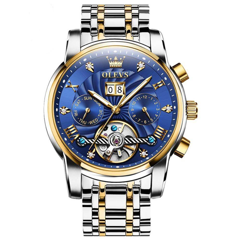 Olevs Automatic Tourbillon Luxury MASTERPIECE. MEN